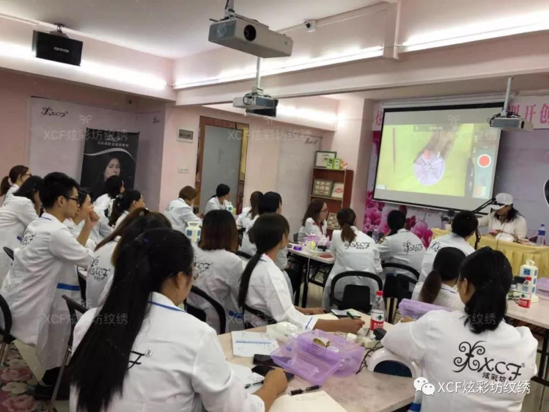XCF炫彩坊职业培训学校 半永久专业培训 纹绣学习 纹绣培训 半永久技术进修 广州纹绣学习班
