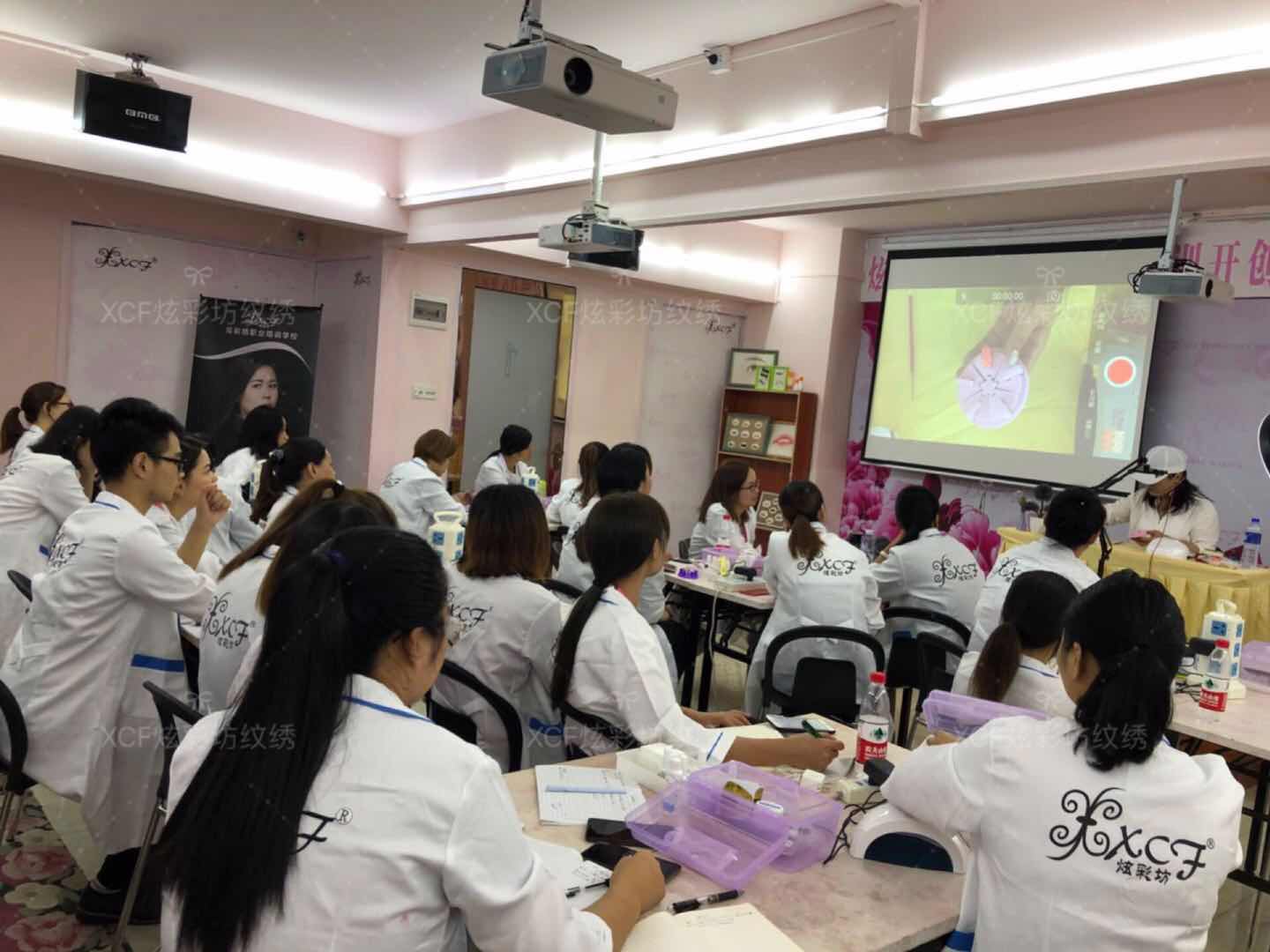 XCF炫彩坊职业培训学校 半永久专业培训 纹绣学习 纹绣培训 半永久技术进修 广州纹绣学习班