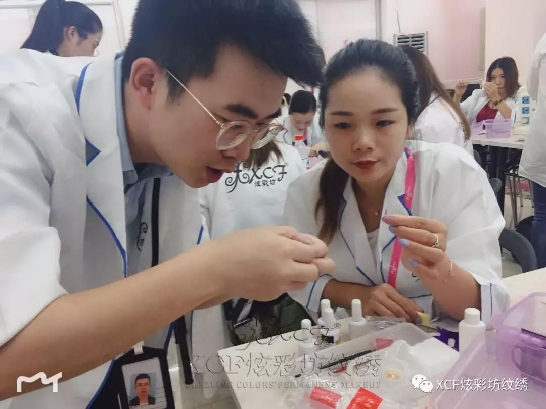 XCF炫彩坊职业培训学校 半永久专业培训 纹绣学习 纹绣培训 半永久技术进修 广州纹绣学习班